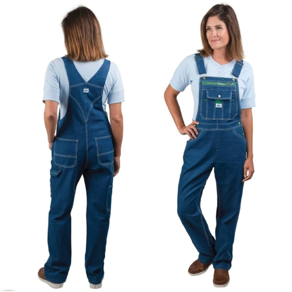liberty Denim - Liberty Womens 32 X 30 Washed Denim Bib Overalls